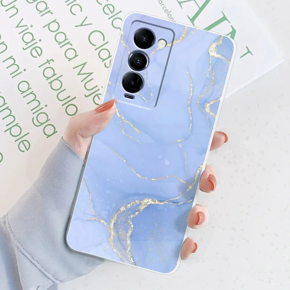 For Tecno Camon 18 Case Camon 18P Cover Marble Transparent Cases For Tecno Camon 18 P 18P Cute Silicone Clear Phone Bumper Bags