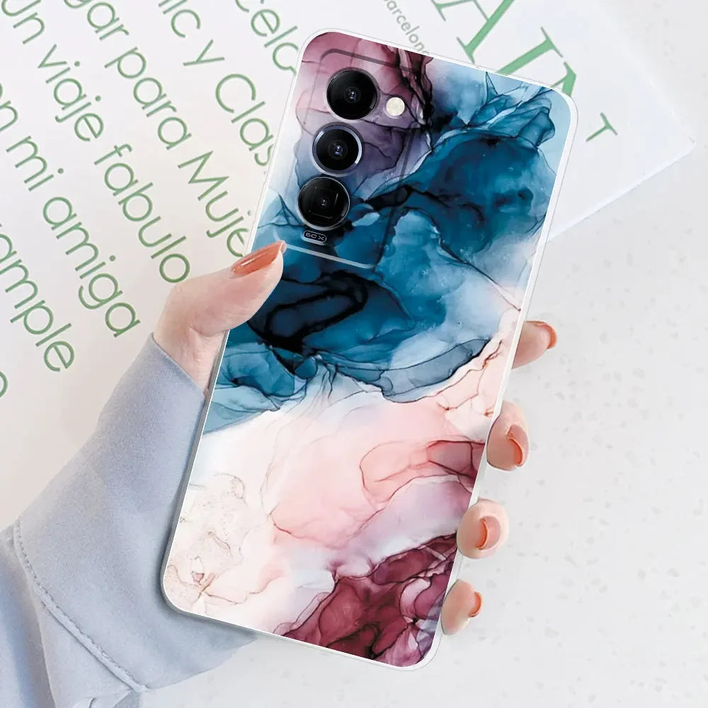 For Tecno Camon 18 Case Camon 18P Cover Marble Transparent Cases For Tecno Camon 18 P 18P Cute Silicone Clear Phone Bumper Bags