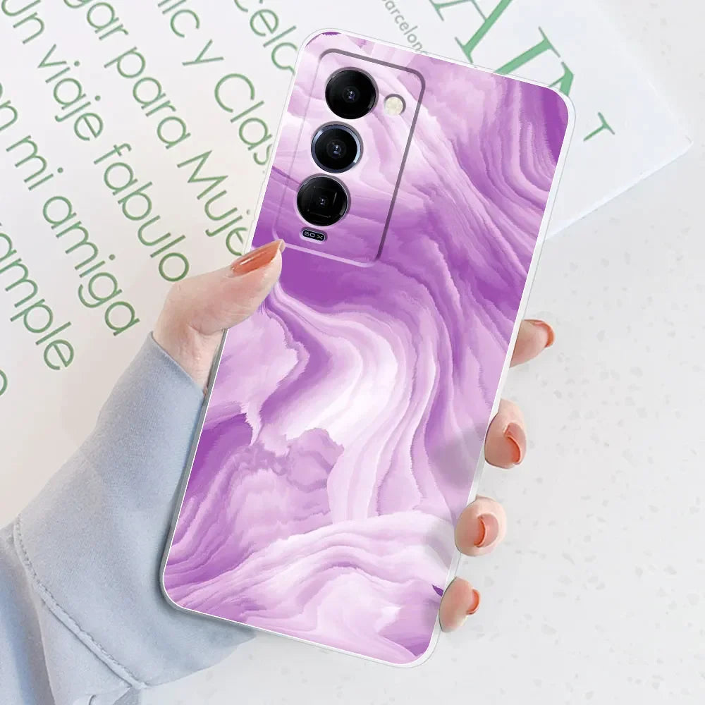 For Tecno Camon 18 Case Camon 18P Cover Marble Transparent Cases For Tecno Camon 18 P 18P Cute Silicone Clear Phone Bumper Bags